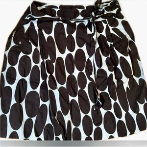Ann Taylor Skirt Size 10 Brown Ovals Geometric 100% Cotton